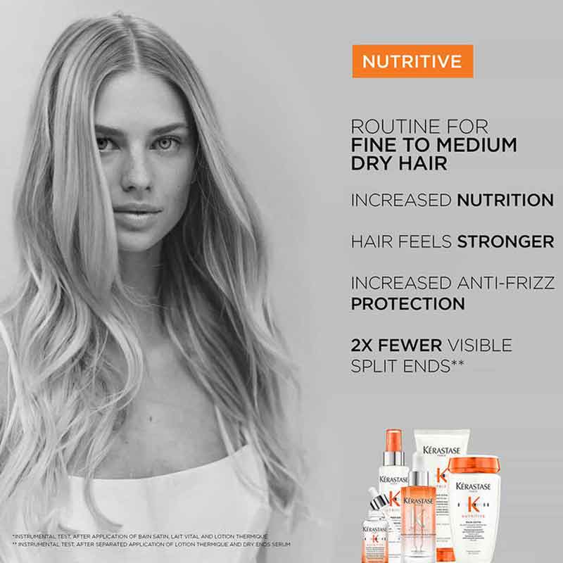 Kérastase Nutritive Beautifying Detangling Blow Dry Mist, for Dry Fine to Medium Hair 150ml