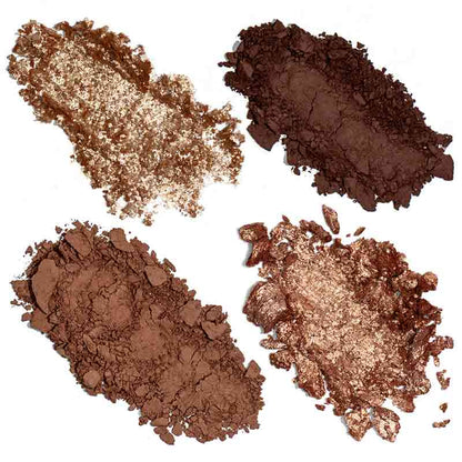 Hildun Beauty Luxe Eyeshadow Quad Naked Diamonds