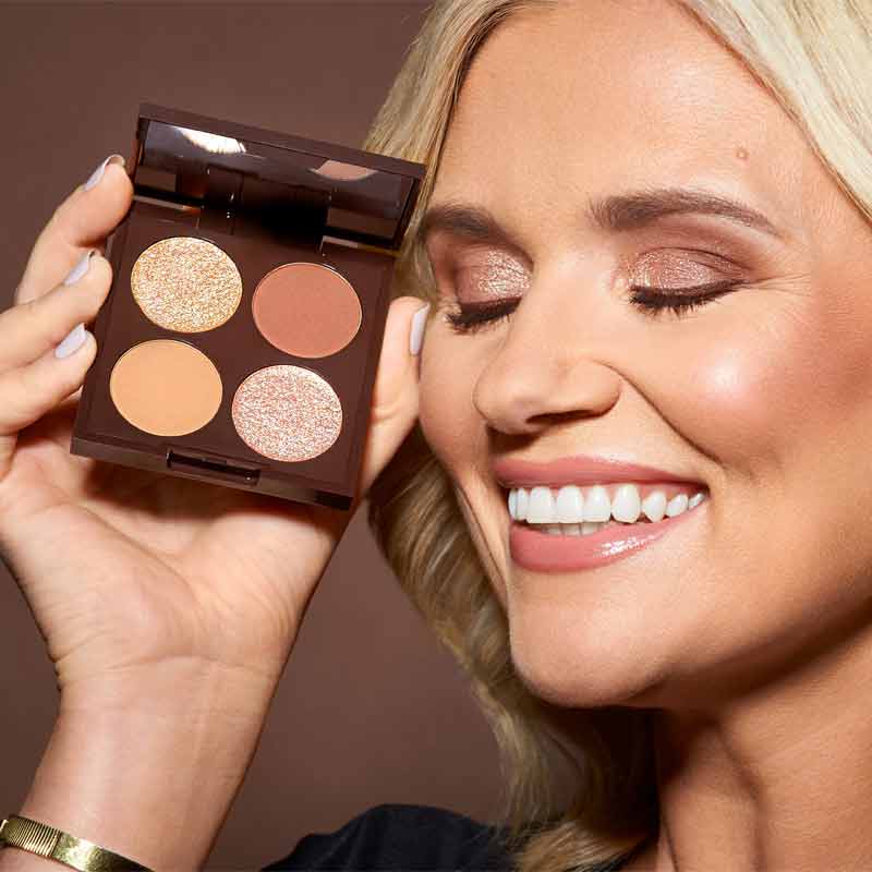 Hildun Beauty Luxe Eyeshadow Quad Naked Diamonds