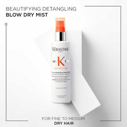 Kérastase Nutritive Beautifying Detangling Blow Dry Mist, for Dry Fine to Medium Hair 150ml