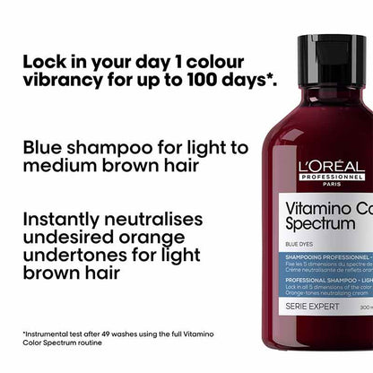 L'Oréal Professionnel Vitamino Color Spectrum Blue Tinted Shampoo for Light Brown Coloured Hair